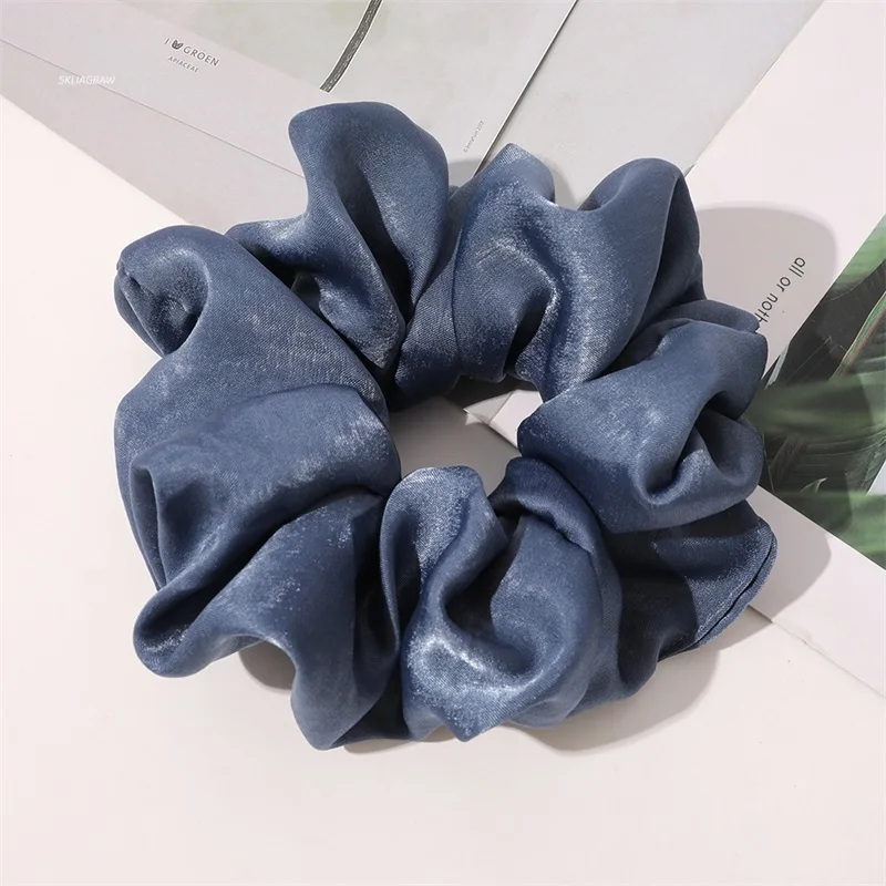 Fashion Velvet Scrunchies Women Elastic Hair Band Elegant Colorful Solid Color Large Scrunchie Girls Hair Accessories Headwear