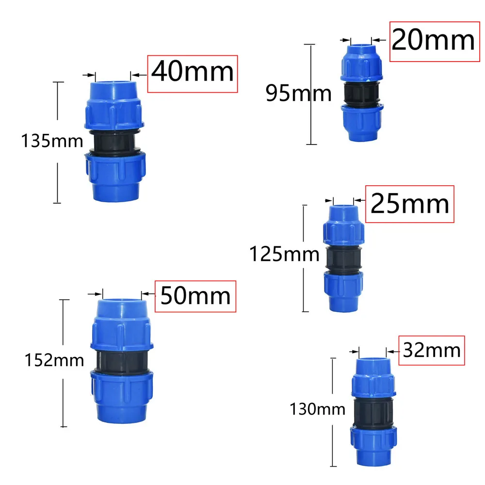 20mm/25mm/32mm/40mm/50mm rura PE szybkie złącze 90 stopni redukcja łokcia szybkie połączenie uchwyty plastikowe