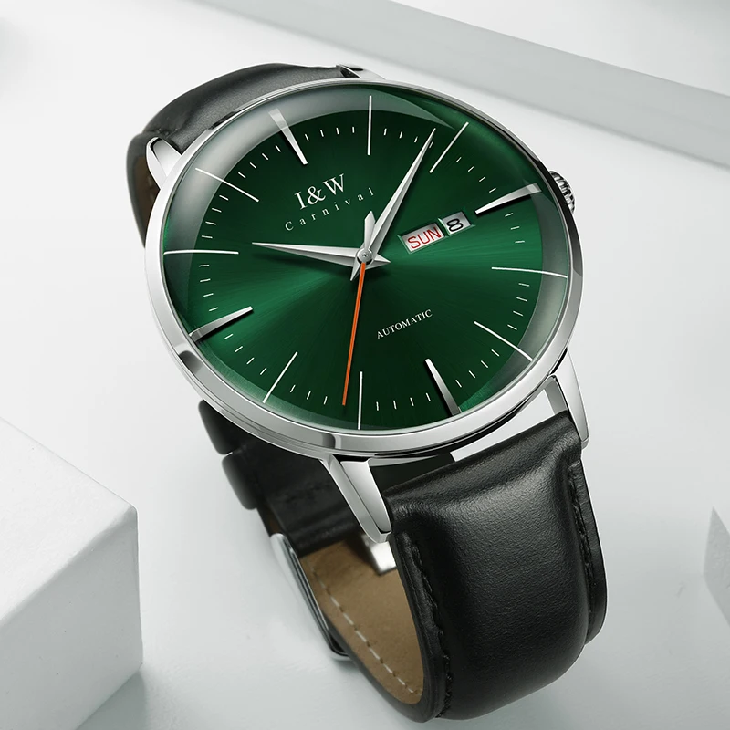 

2020 New MIYOTA Movement Automatic Watches Men self wind Top Brand Switzerland I&W Waterproof Mechanical Watch Sapphire Calendar