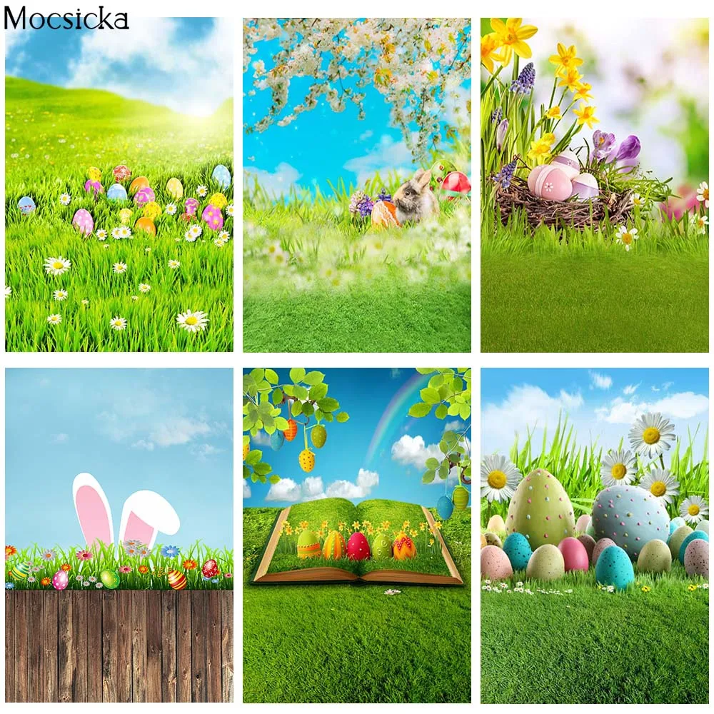 

Easter Photography Backdrop Newborn Baby Child Artistic Portrait Background Photo Studio Prop Spring Flower Grassland Photoshoot