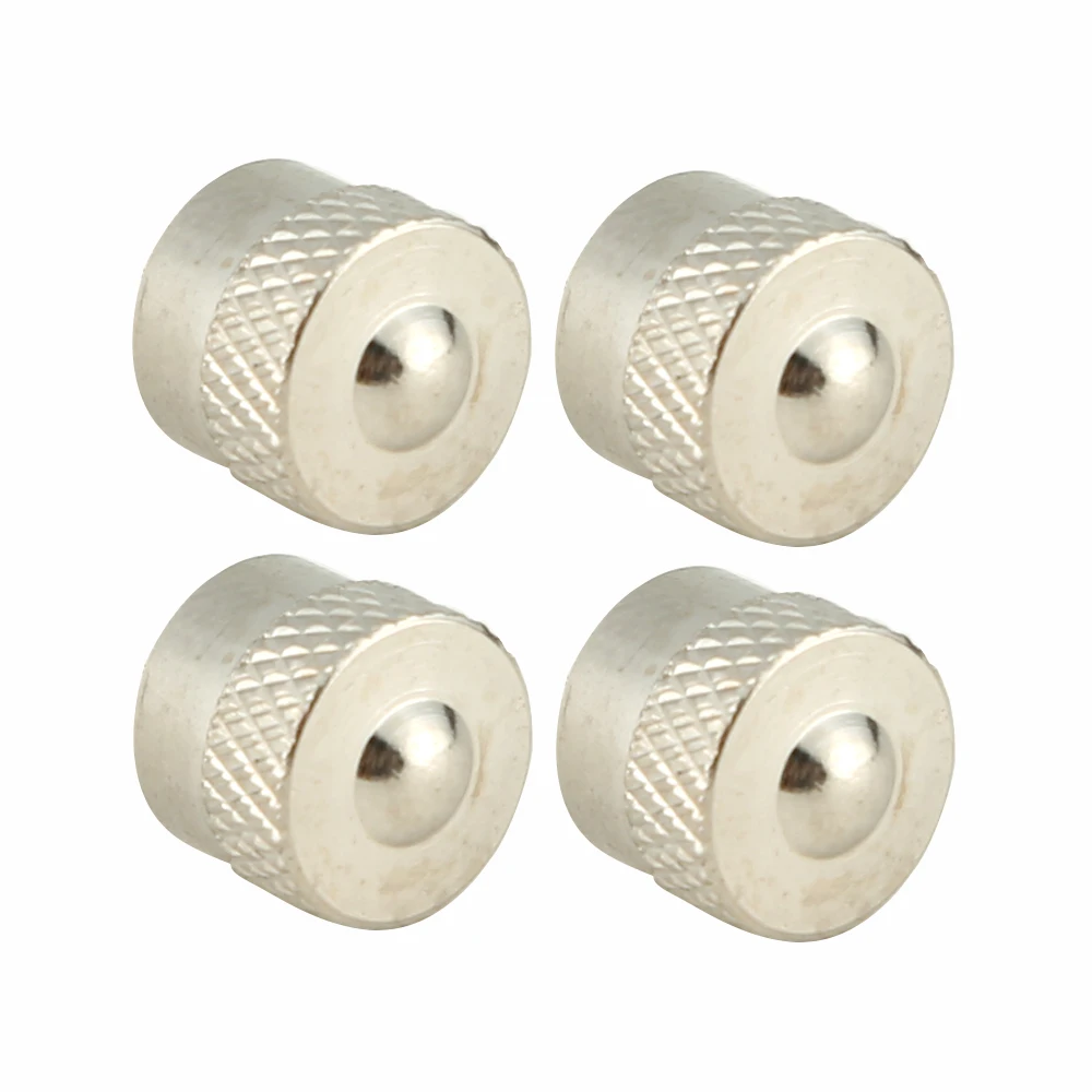 AQTQAQ 8Pcs/Lot Car Tire Valve Stems Cap Knurling Style Tire Valve Cap aluminum Tire Wheel Stem Air Valve Caps Dustproof Caps