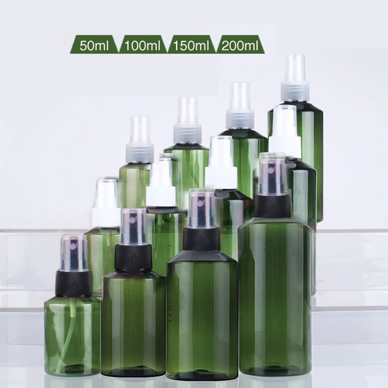 50ml 100ml 150ml 200ml Dark Green Shoulder Set Plastic Spray Bottle Watering Can