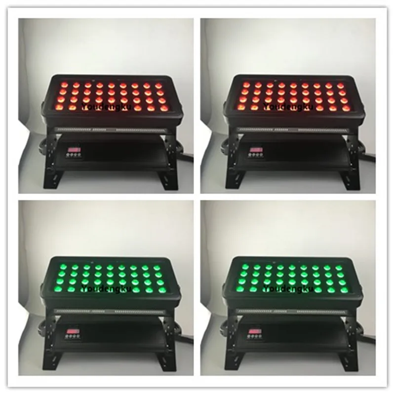 

4pcs IP65 DMX512 36x10W RGBW 4in1 stage park square outdoor wall washer city color LED wash light