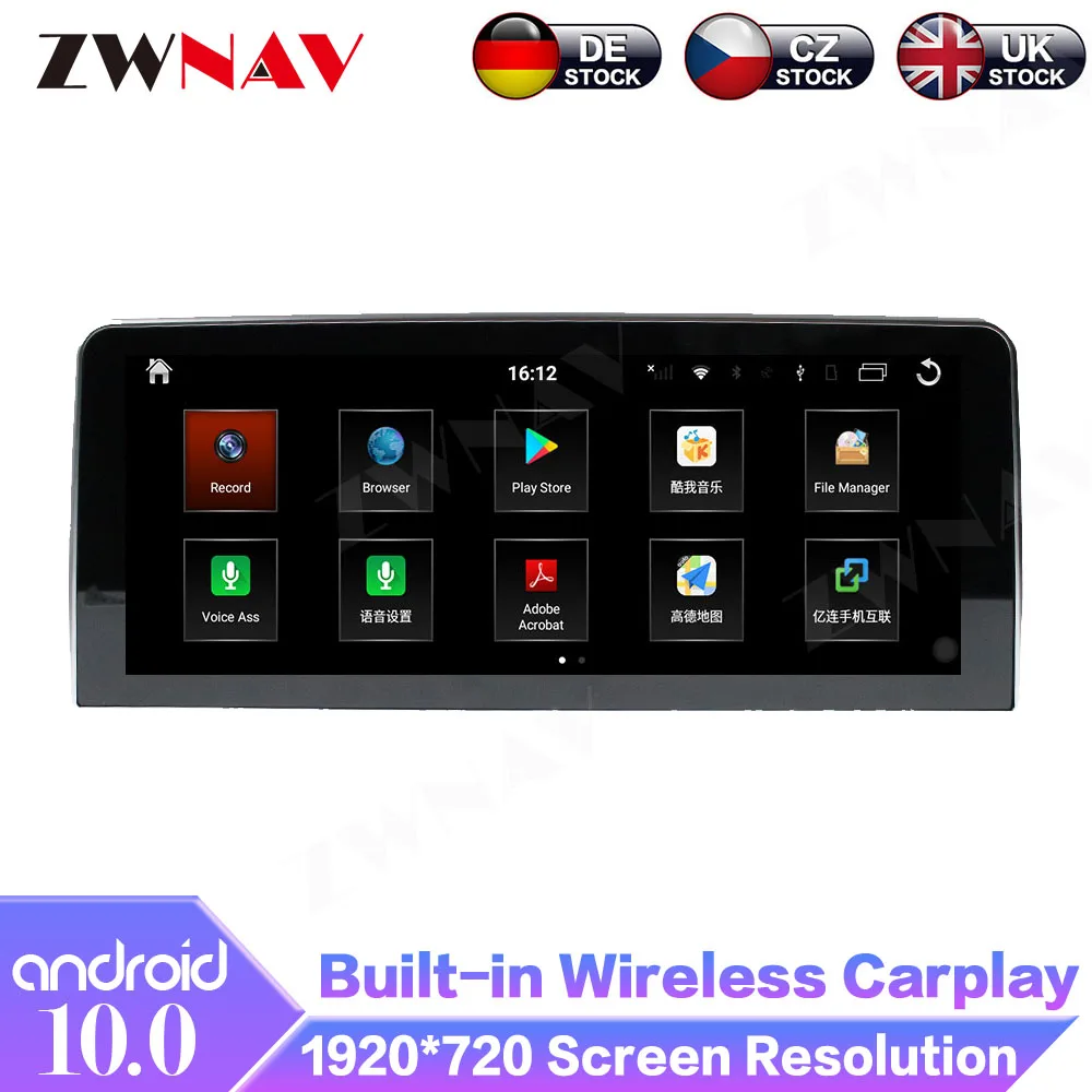 Android 10 8+128 For BMW 3/4 Series GT 2013-2019 Car GPS Navigation Multimedia Player Radio 4G LTE DSP Carplay Auto Touch Screen