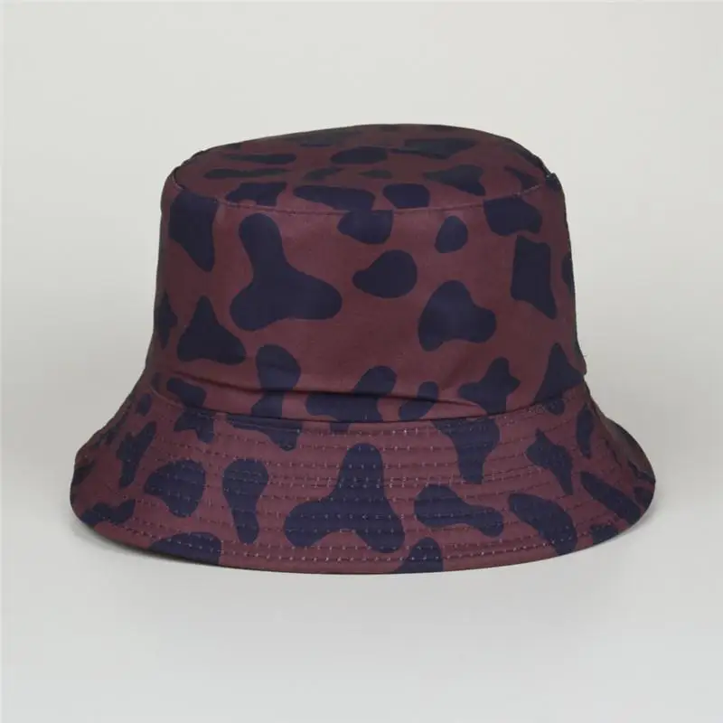 2024 Cow Print Bucket Hat Fisherman Hat Outdoor Travel Hat Sun Cap Hats for Men and Women 311