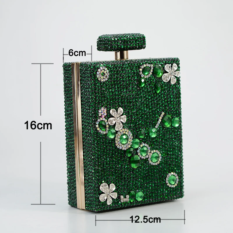 Imagem -06 - Bolsa de Mão Feminina Bolsa de Mão de Cristal da Moda para Mulheres para Noite com Corrente de Ombro com Strass para Festa de Dia