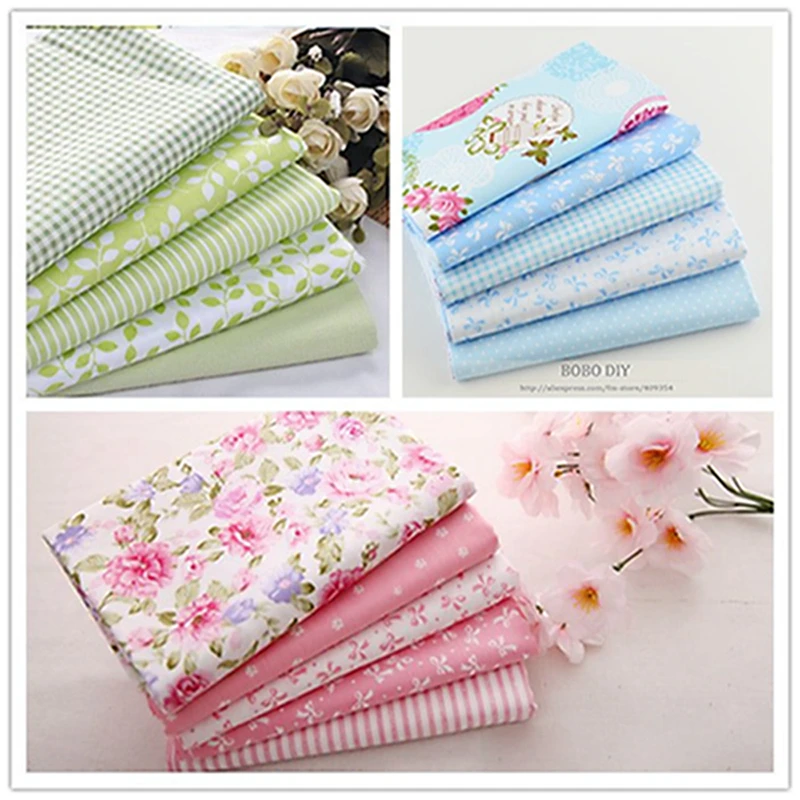 Teramila Cotton Fabric 3 Sets/Lot 15 PCS 40cmx50cm Fat Quarters Bundle Quilting Patchwork Sewing For Tilda Baby Bedding