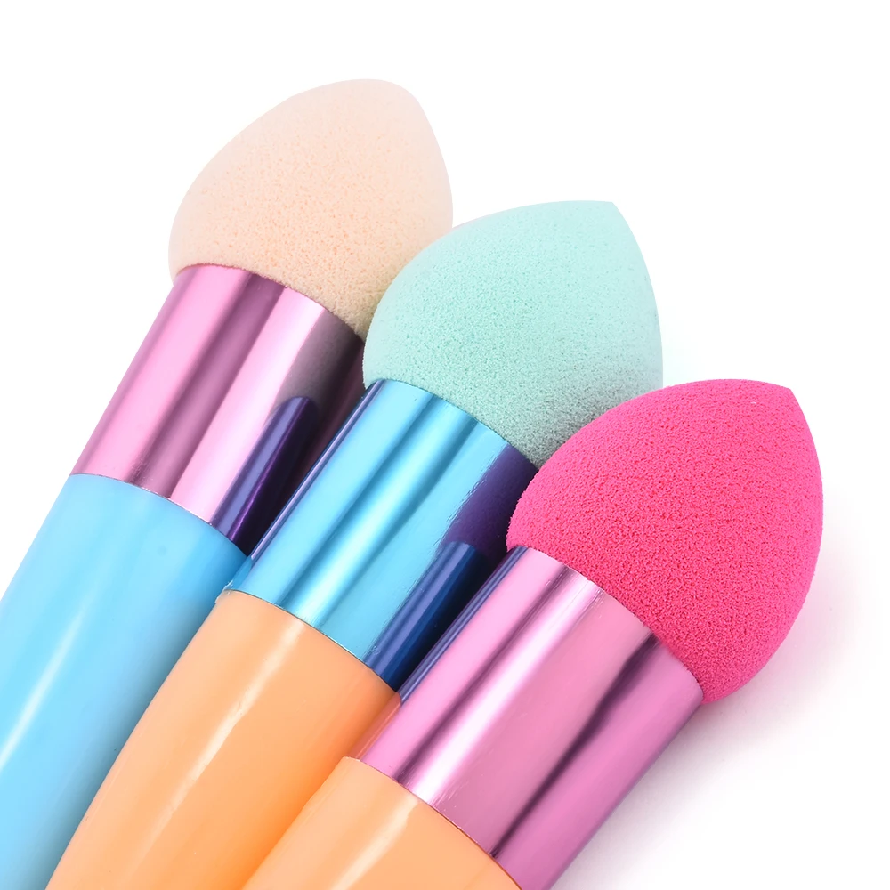 Brochas de maquillaje de huevo, esponja, licuadora, mezcla, base, Puff, polvo impecable, suave, belleza, 1 unidad