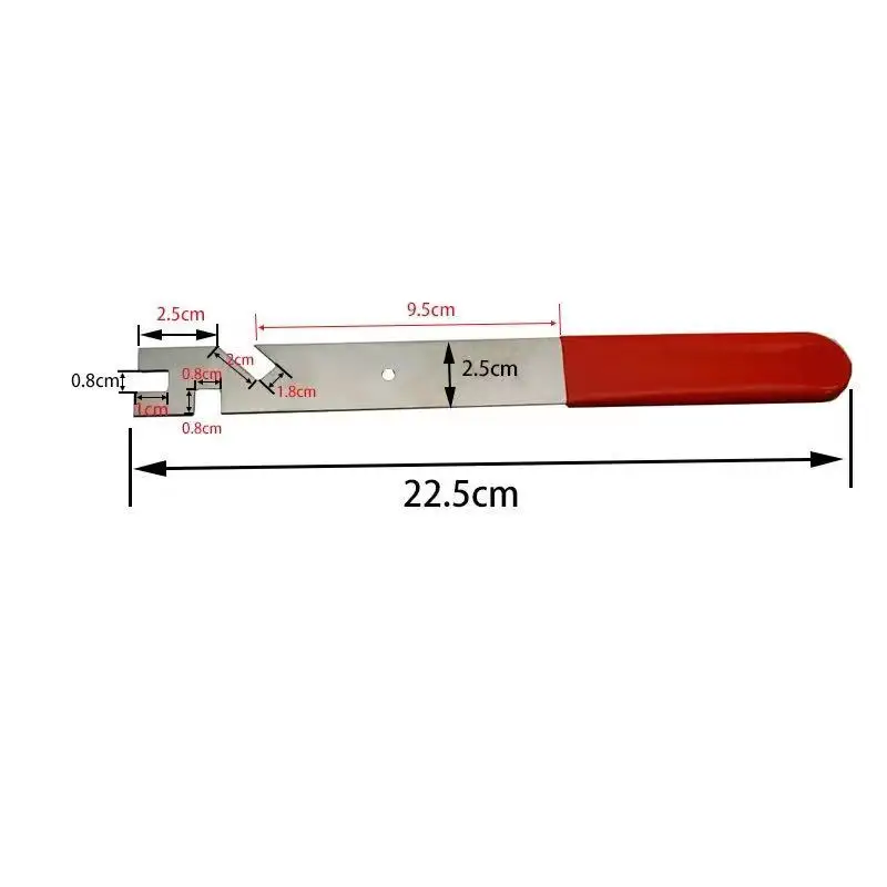 Fingerprint lock blade locksmith repair tool electronic lock door handle panel auxiliary repair stainless steel blade