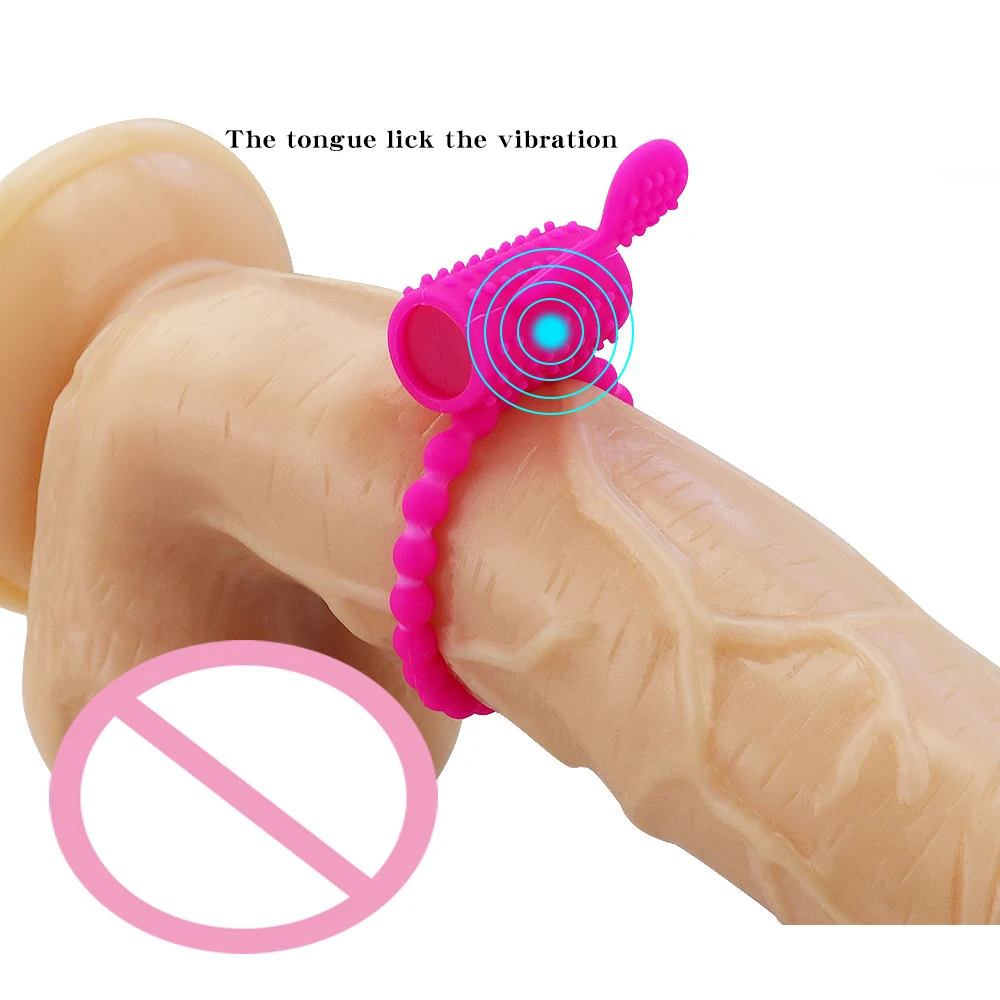 Male Sex Toy Silicone Vibrating Penis Rings Time Delay Ejaculation Cock Rings Adult Penis Trainer Sex Toy for Men Erotic Product