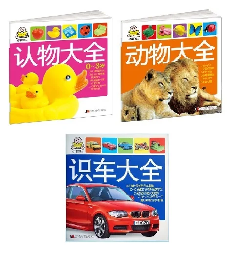 

3 Books Parent Child Kids Toddlers Baby Early Education Lovely Colour Biger Word Picture Chinese Pinyin Mandarin Book Age 0 - 3