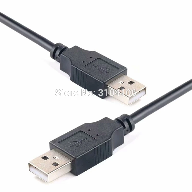 كابل تمديد USB ذكر إلى ذكر ، محول USB ، شفاف ، أزرق ، مضاد للتدخل ، واقي مزدوج ، 0.3 م ، 0.5 م ، 1.5 م ، 3 م ، 5 م ، جديد