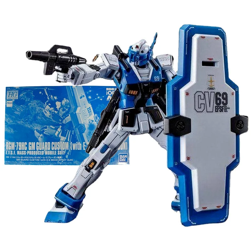 

Bandai Gundam Model Kit Anime Figure HGUC 1/144 GTO RGM-79HC Custom Genuine Gunpla Model Anime Action Figure Toys for Children