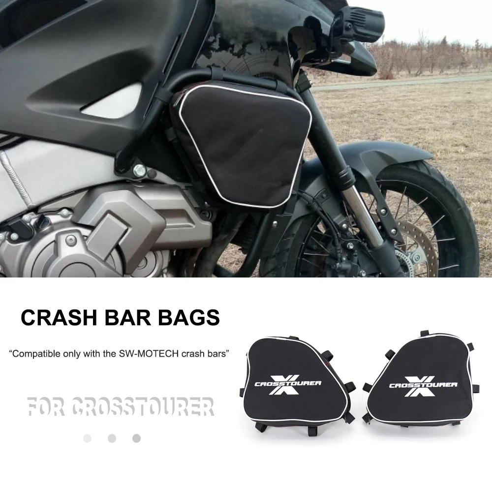 New Motorcycle Accessories A pair Frame Crash Bars Waterproof Bag Repair Tool Placement Bag For Honda CROSSTOURER Crosstourer