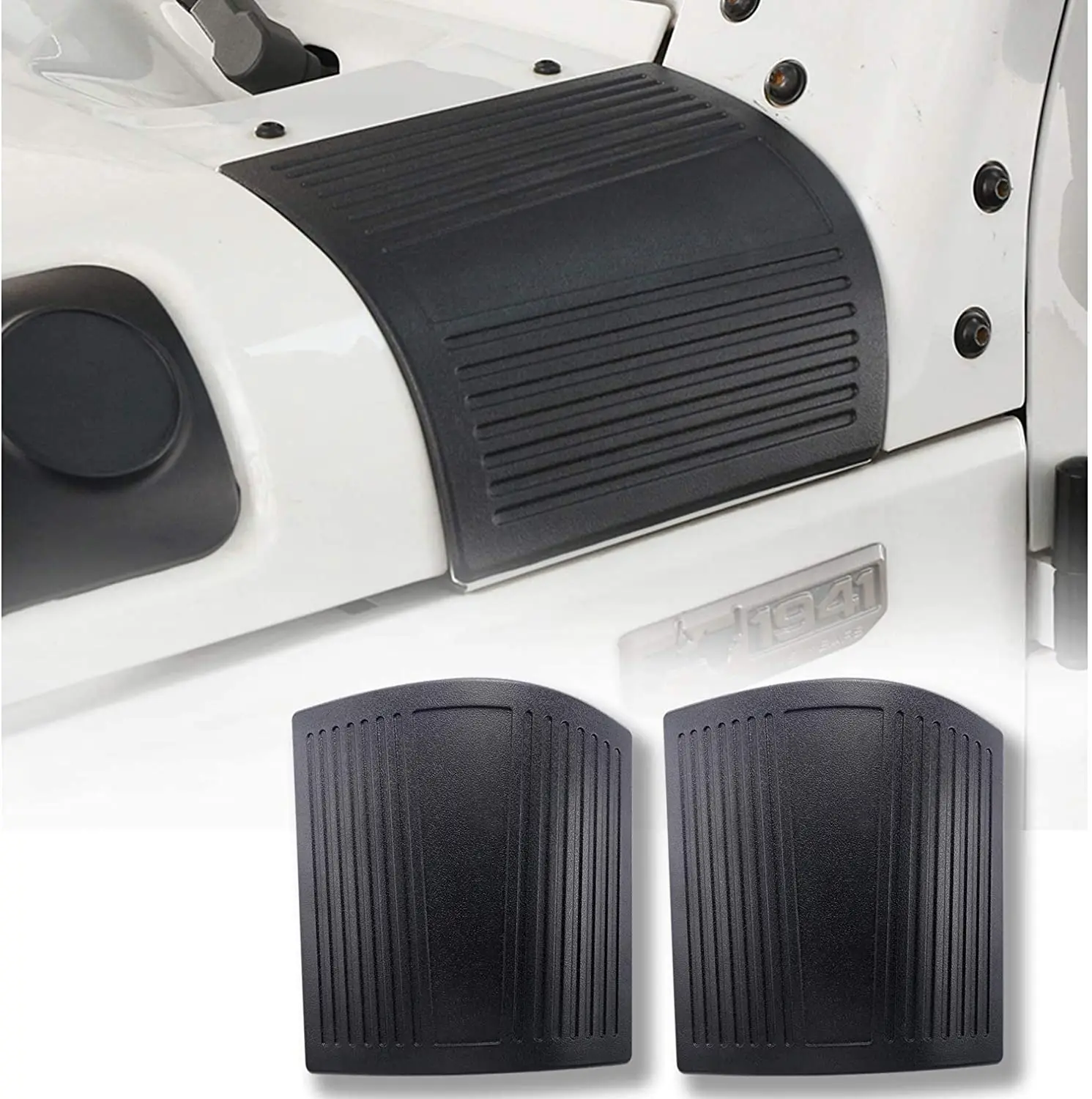 

Body Armor Cover Corner Guards For Jeep Wrangler 2007-2018 JK JKU Unlimited Rubicon Sahara Cowl