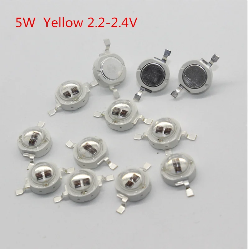 12PCS 50PCS COB LED 1W 3W 5W 3V 350MA 750MA Chip Bulbs High Power Lamp White Warm White Red Green Blue Yellow Good Taiwan Chips