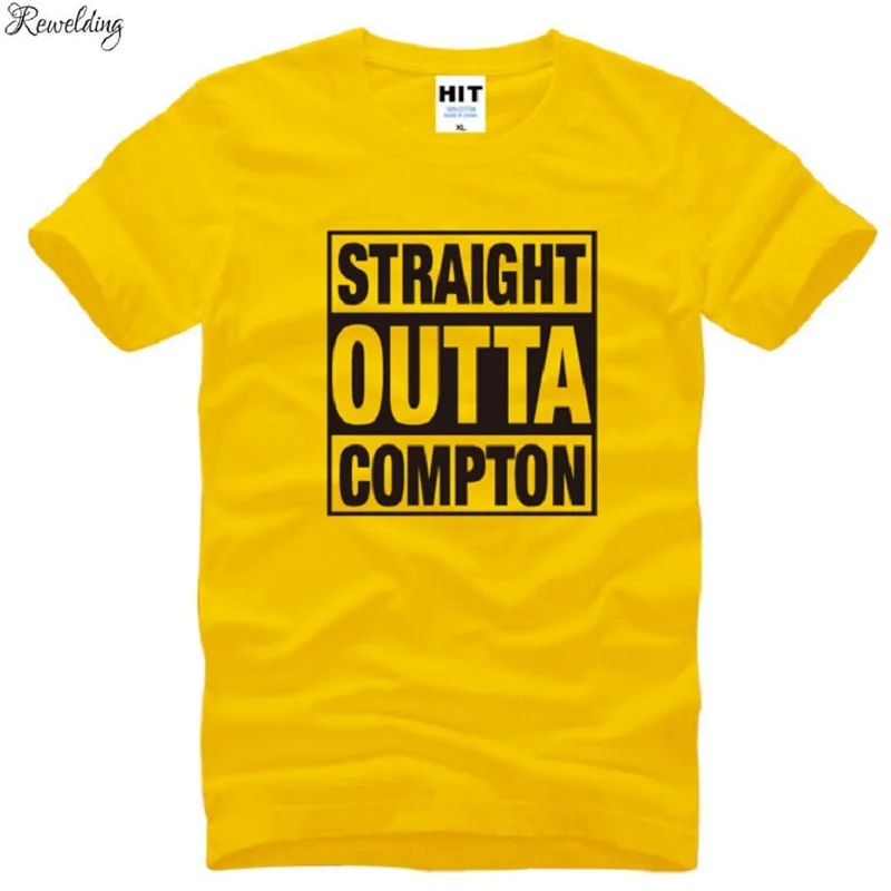 High Quality NWA Straight Outta Compton T Shirts Men Pure Cotton Short Sleeve O Neck Man T-Shirt Punk Rap Hip Hop Male Tops Tees