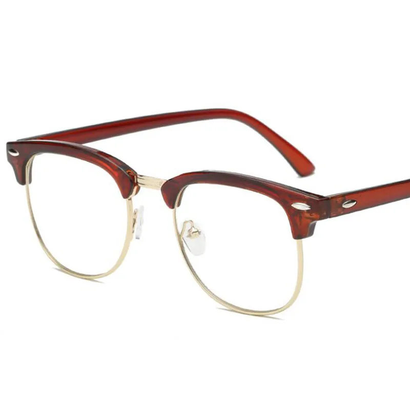 Gafas ópticas de memoria para miopía, lentes de media montura terminadas para hombres y mujeres, 1-1,5-2-2,5-3-3,5-4-4,5-5-5,5-6
