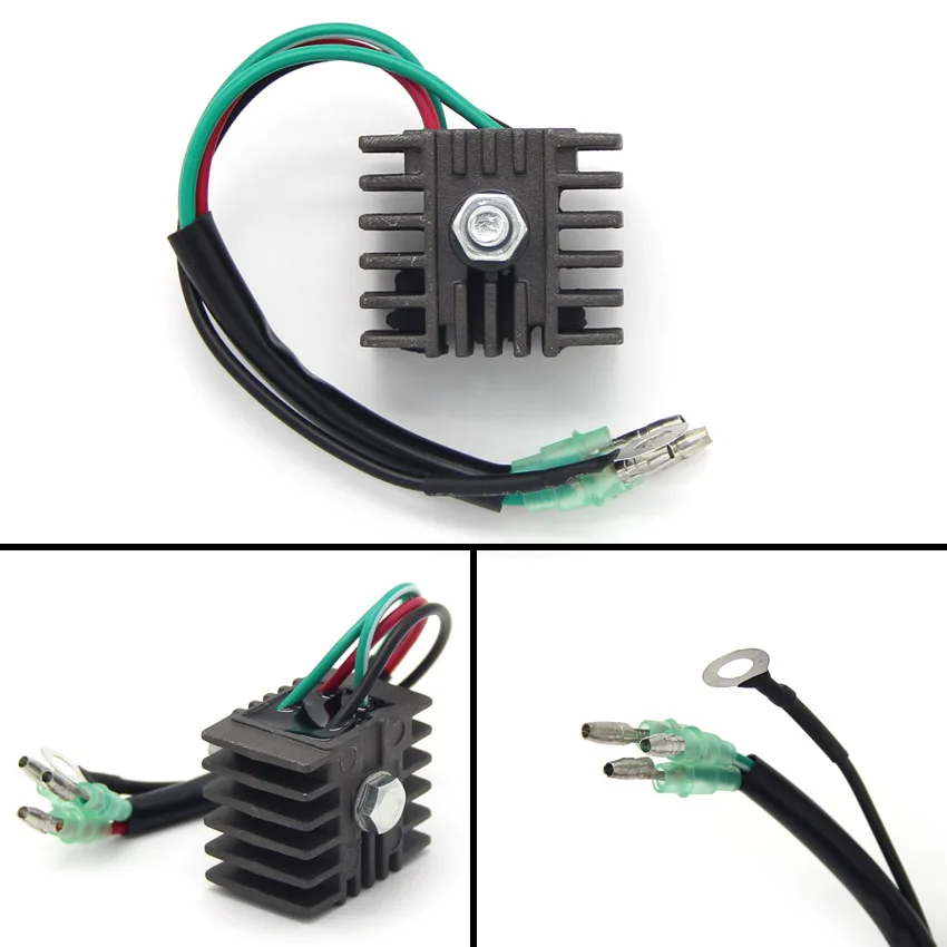 12V Motorcycle Voltage Regulator Rectifier For Yamaha Outboard Motors 15EL 15ELH 15ES 15ESH 15L 15MLH 15MSH 15S 20MLH 25EL 25ELH