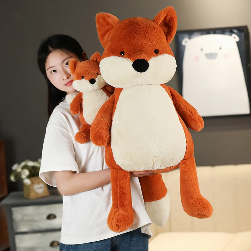 Nuovo 35-90 cm carino volpe giocattoli di peluche farcito morbido animale simulazione cuscino per bambini bambini decorazioni per la casa regali di compleanno