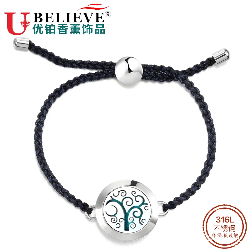 Fashion Bracelets 316L Stainless Steel Bangles Woman Bracelet Charm Rope Tree Of Life Bracelet Couple Gift