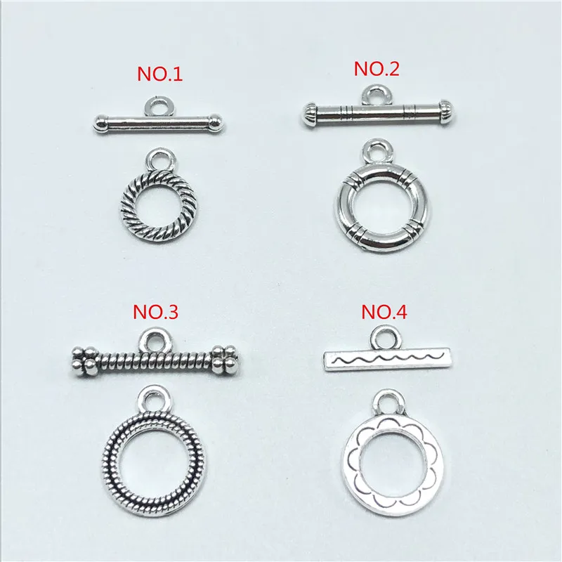 20pcs 12mm 4 style OT Clasps Buckle Connectors accessories Fit Bracelet Necklace For DIY Jewelry Making Findings