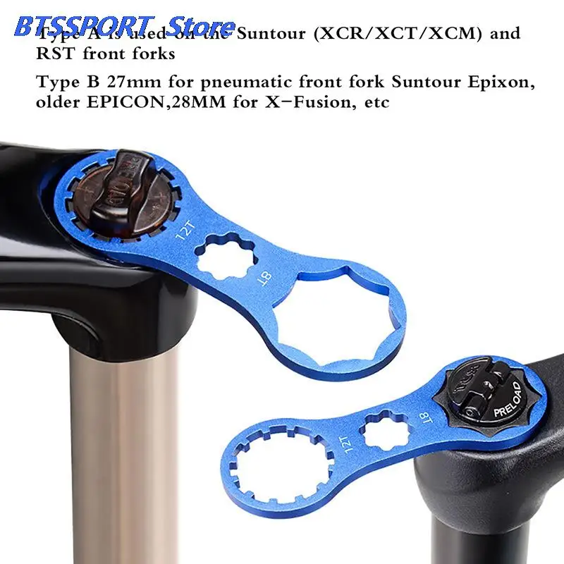 Aluminum Bicycle Front Fork Repair Tool For SR Suntour XCR/XCT/XCM/RST MTB Bike Front Fork Cap Wrench Disassembly Tools Hot Sale