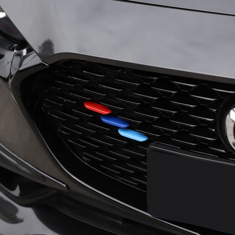 Pegatina decorativa para parrilla delantera de coche, embellecedor de Color para Mazda 3, Axela, Sedan BP, accesorios 2020, 2021, 2022, 2023