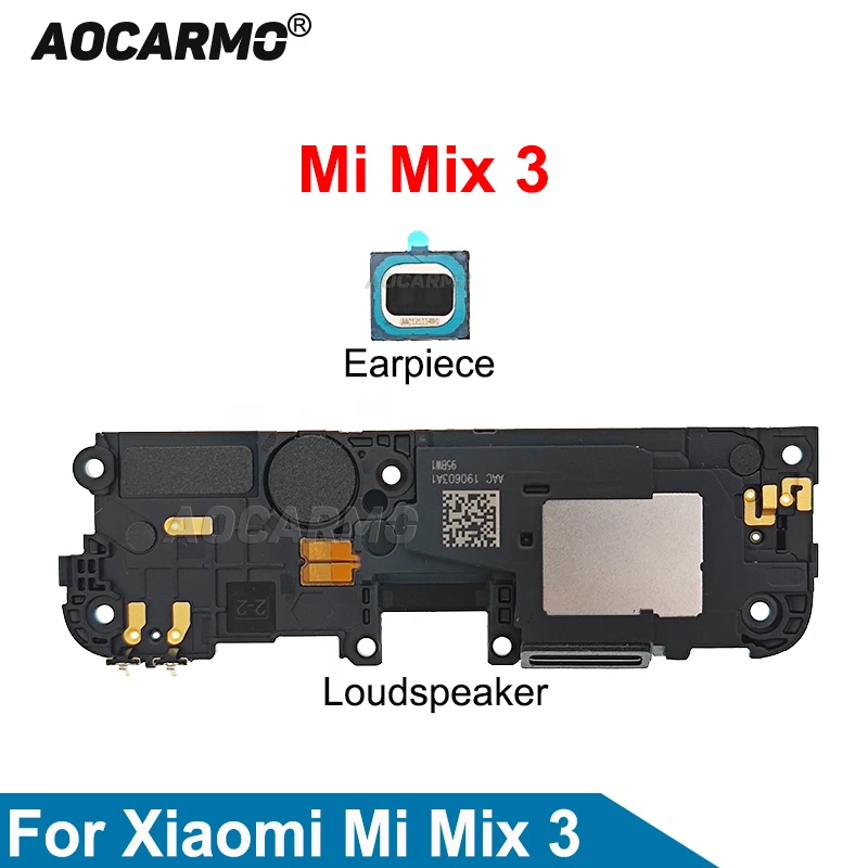 

Aocarmo для Xiaomi Mix 3 Mi Mix3, верхний динамик, нижний громкий динамик, зуммер, звонок, гибкий кабель, запасные части