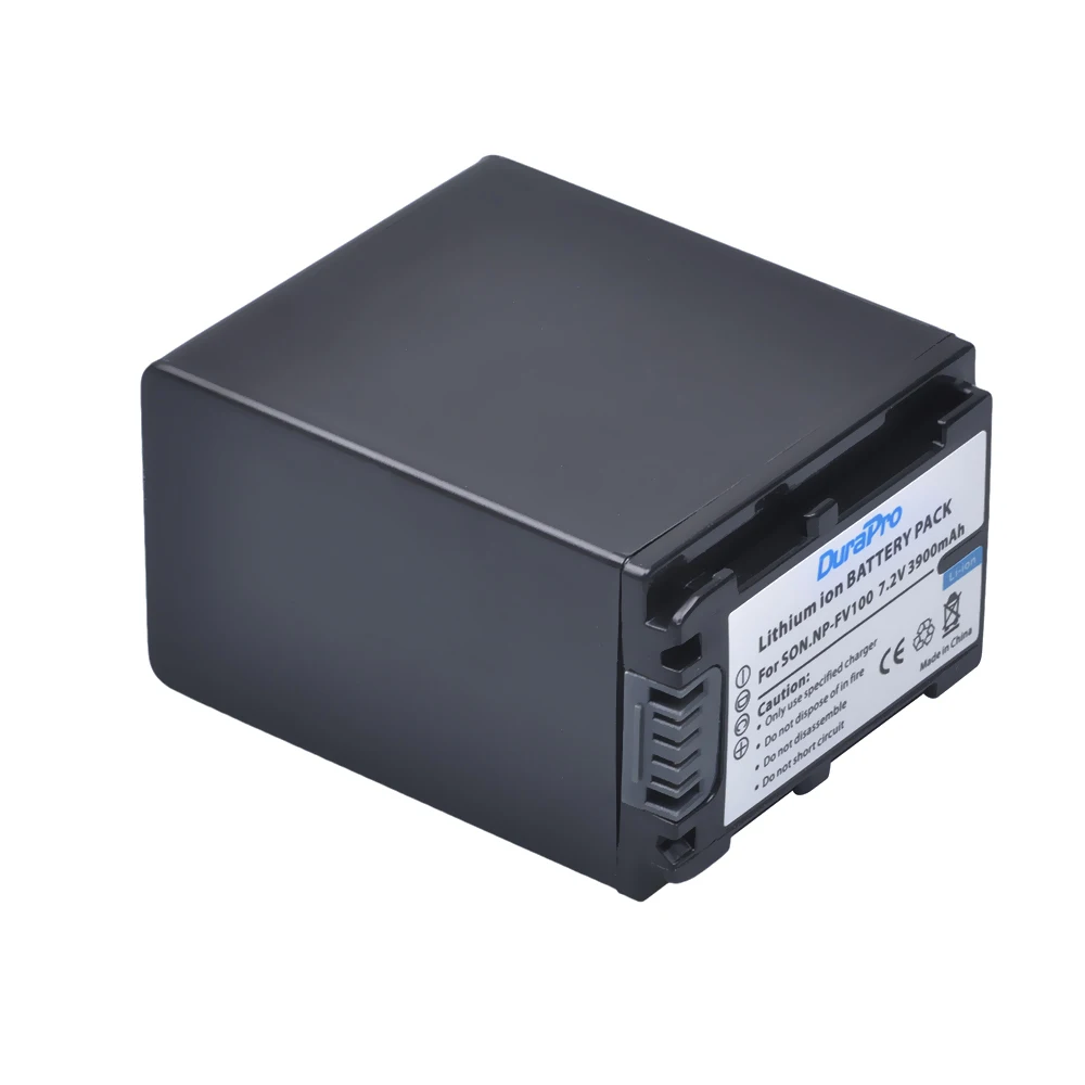 3900mAh NP-FV100 NP FV100 Batterie und Ladegerät für Sony NP FV30 FV50 FV60 FV70, PXW Z90 X70 NEX-VG30E HXR NX70 NX80 MC80
