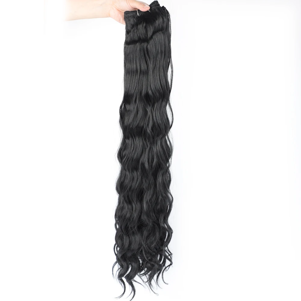 

Synthetic Curly Hair Weave Bundles Natural Color Synthetic Hair Extensions For Women 30 Inch Synthetic Hair Wefts African Curls