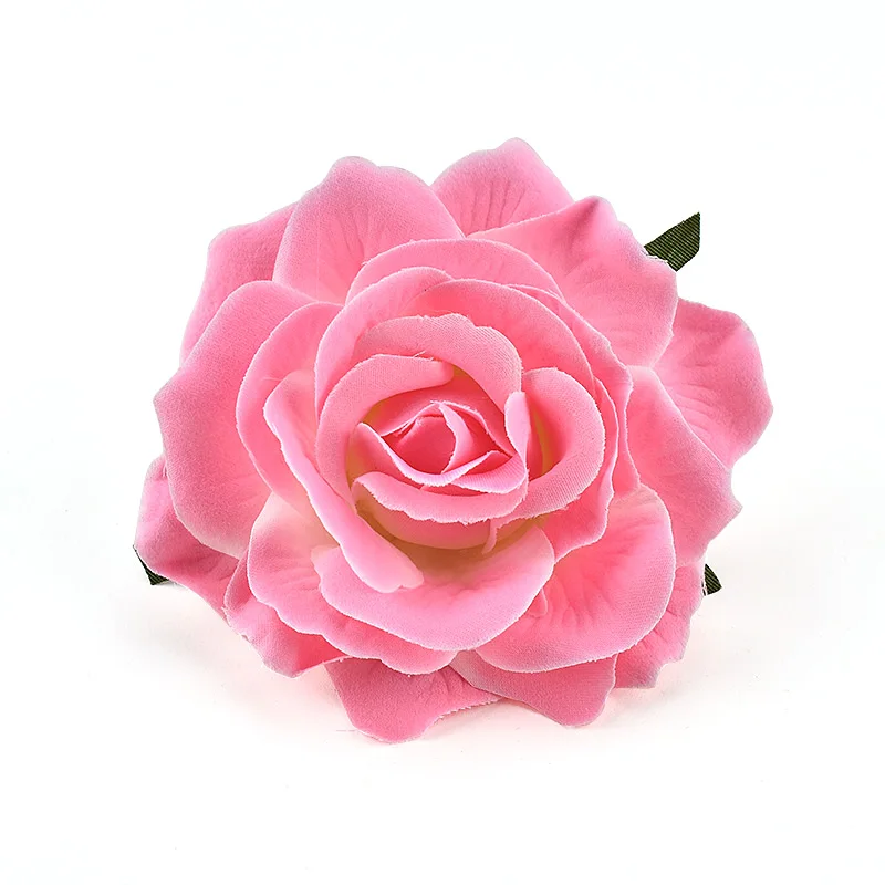 30pcs 9cm Large Artificial Rose Silk Flower Heads For Wedding Decoration DIY Wreath Gift Box Scrapbooking Craft Fake Flowers