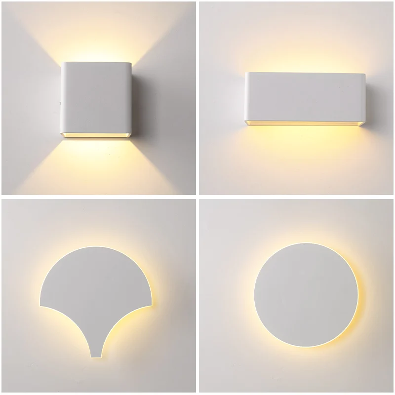 

Creative 5W/6W/10W/15W Nordic Wall Lamp Living Room Bedroom Bedside Wall Mounted Lamp Simple Corridor Aisle Lamp Stair Lamp