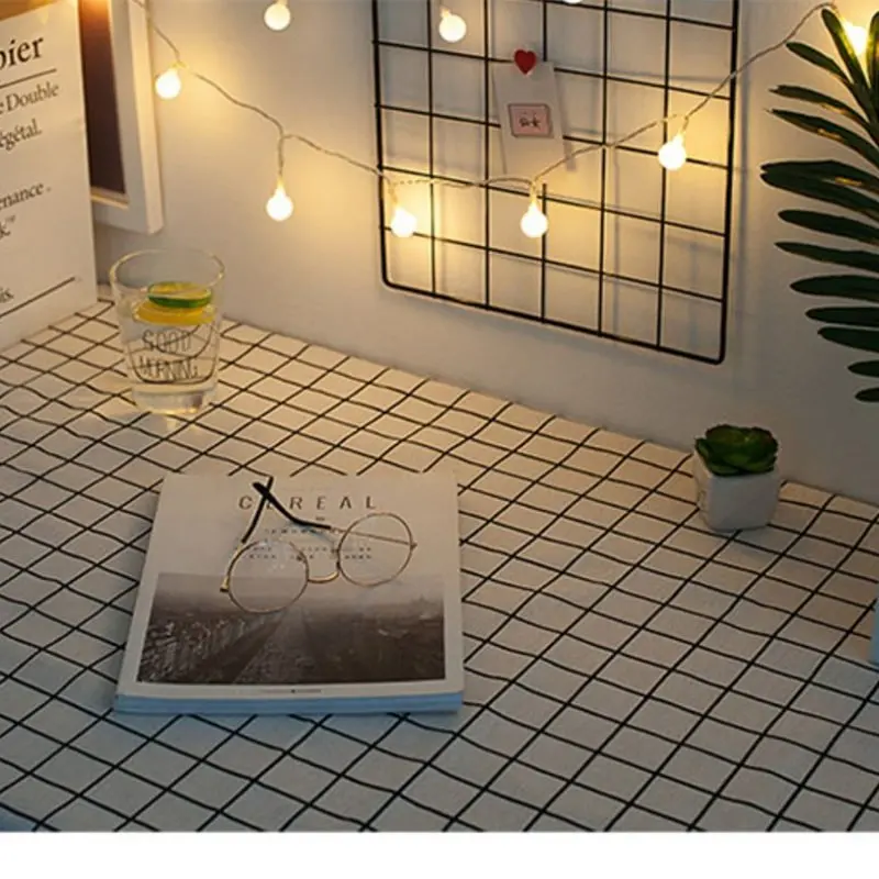 Ins listrado xadrez casa toalha de mesa decoração simples gourmet jóias tiro foto fotografia adereços pano fundo