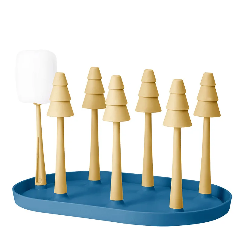 Youpin ถ้วยแก้วผู้ถือท่อระบายน้ำถ้วยผู้ถือแห้งถ้วยครัวชั้นวางแก้วถ้วยชาถ้วยพลาสติกชั้นวางถ้วยน้ำแขวน