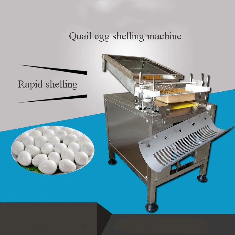 Electric Quail Egg Sheller Peeling Machine 10000pcs/hour Commercial Stainless Steel Quail Egg Peeler Bird Egg Shelling Machine