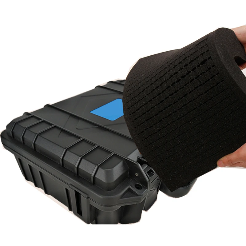 ABS Plastic Protective Safety Toolbox Portable Tool Case Equipment Instrument Tool Box Impact Resistant Suitcase with Sponge