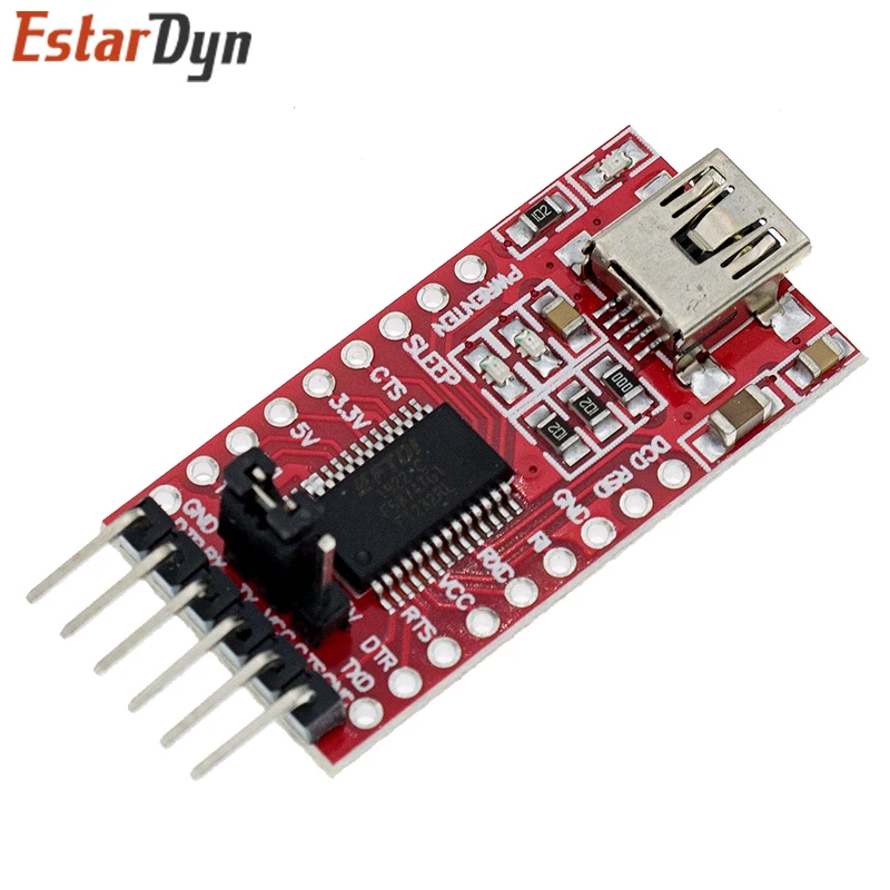 EstarDyn FT232RL FTDI USB 3.3V 5.5V to TTL Serial Adapter Module for Arduino FT232 Pro Mini USB TO TTL 232