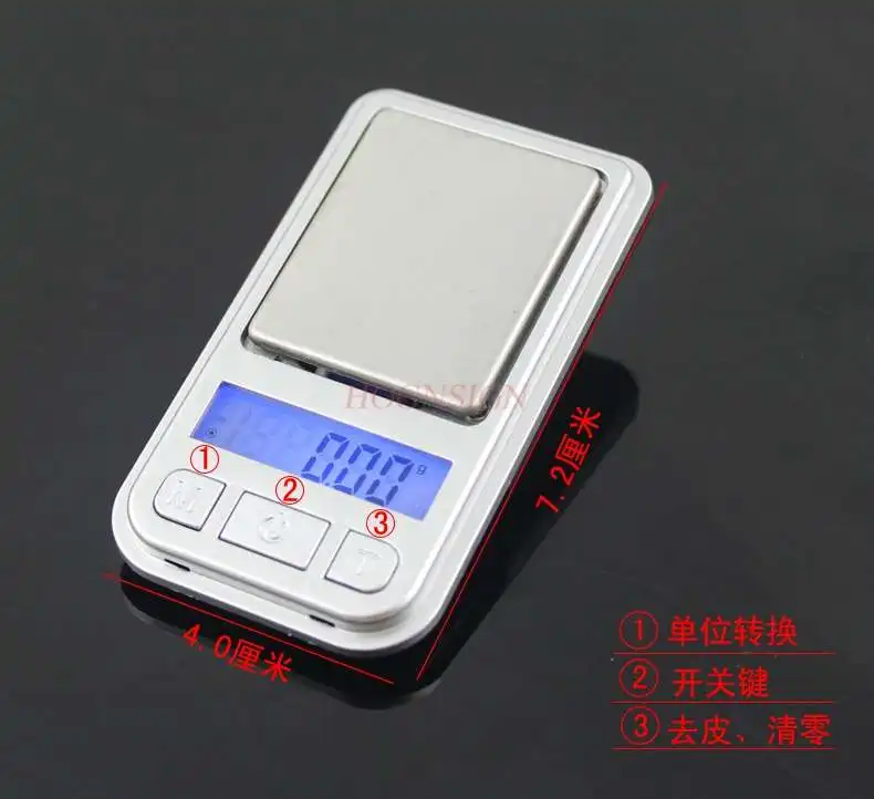 Electronic Weighing 0.01g Precision Miniature Mini Jewelry Scale Pocket Weighing High Precision Portable Scale Weighing