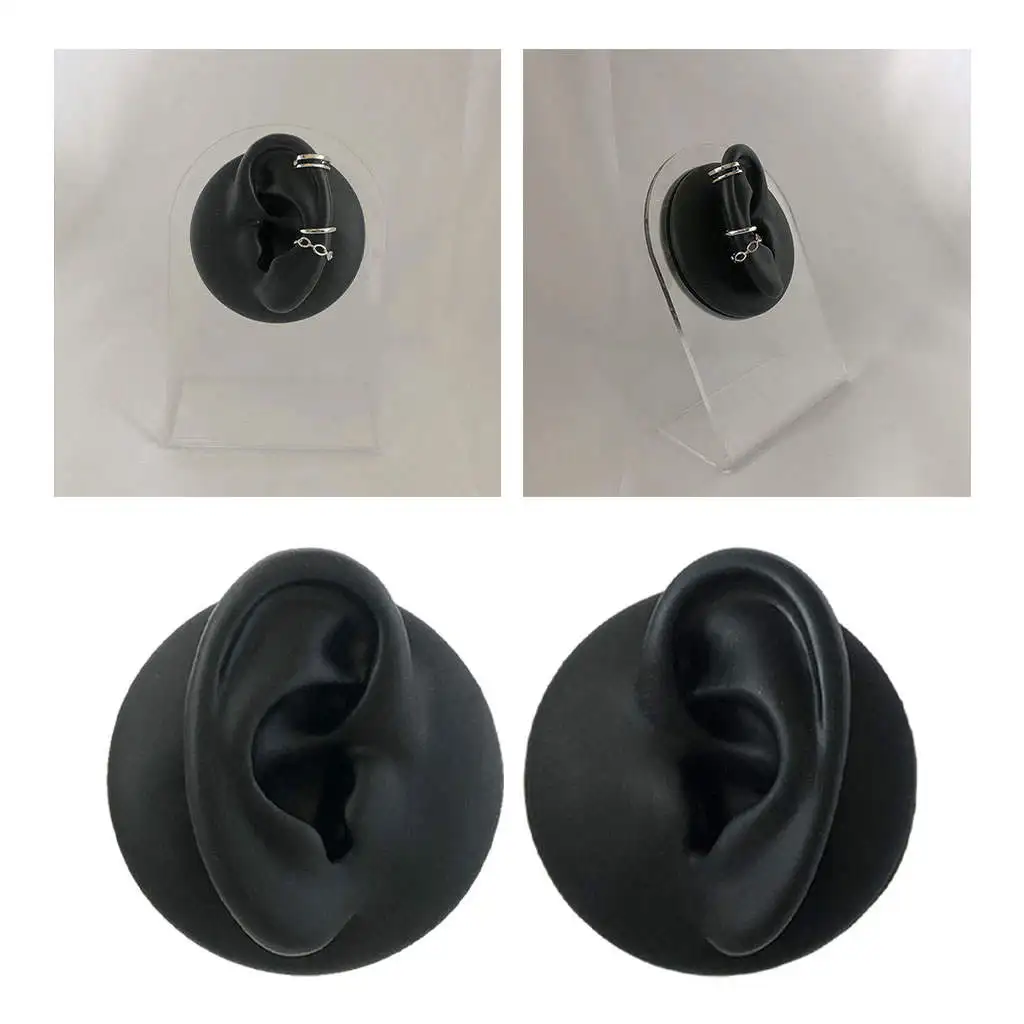 Simulation Ear Model Silicone Hearing Supplies Smooth Flexible Practice Piercings Relaxing Props for Jewelry Display Ear Massage image 6