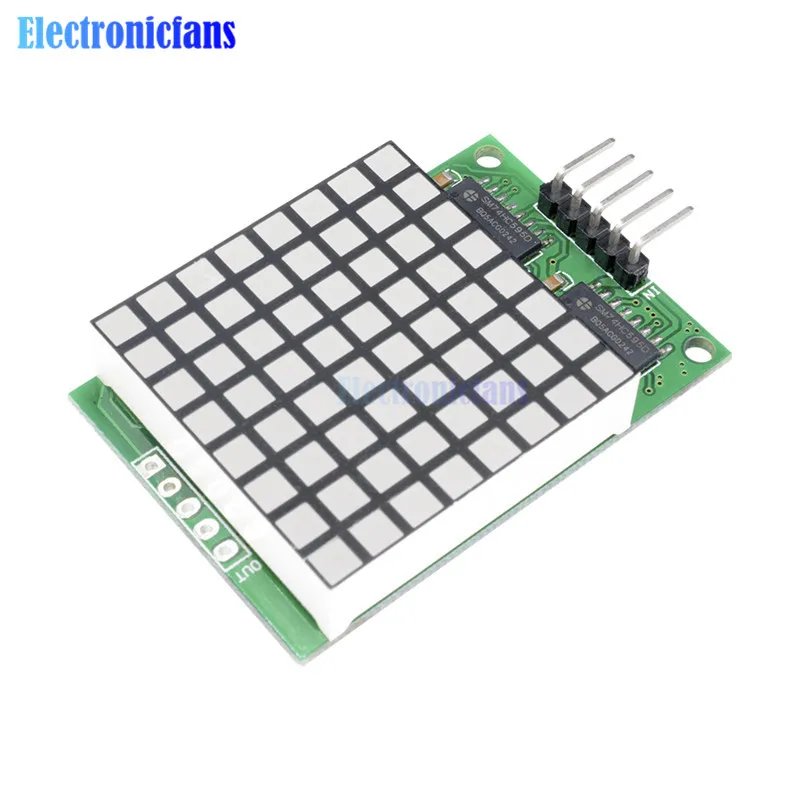 8x8 Square Matrix Red LED Display Dot Module 74HC595 Driver Module Red Pixels For Arduino R3 MEGA2560 Raspberry Pi