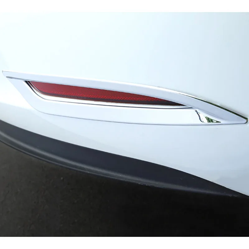 Voor Tesla Model 3 2019 2020 Terug Achterlichten Foglight Cover Trim Sticker Auto Styling Exterieur Decoratie Accessoires