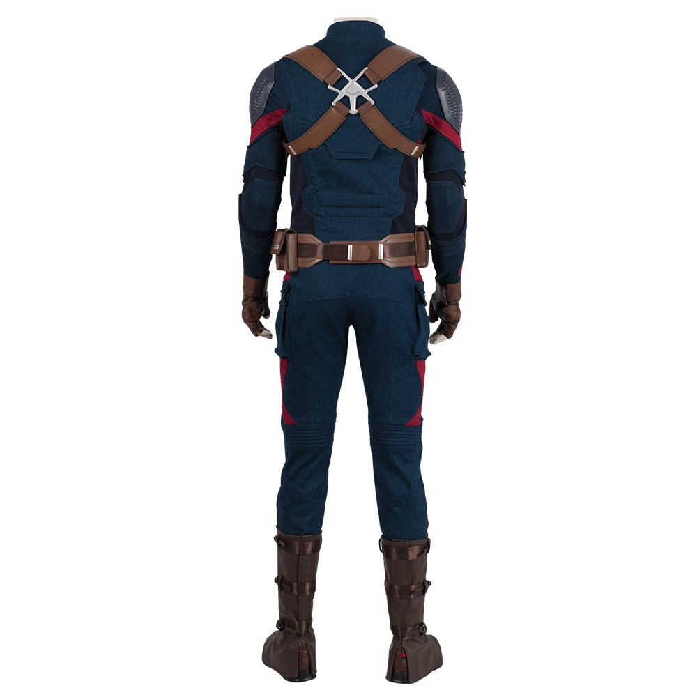 Captain cos America Steve Rogers Cosplay Helmet Costume Vest Straps Helmet Shoe Adult Men Uniform Outfit Halloween Costume