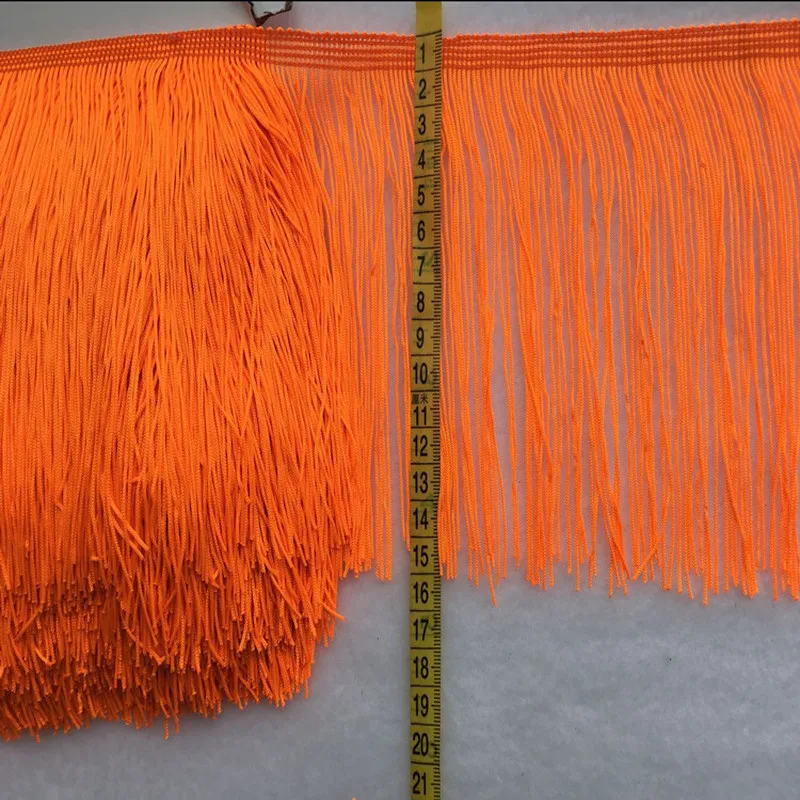 10 Yards 15cm Polyester Tassel Trimming Lace DIY Party Zipper Dress Curtain Fabric Accessories Latin Dance Decoration