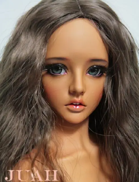 Free makeup&eyes ! Top quality 1/3 bjd doll Supia Juah ver D Tan Female manikin model recast resin doll