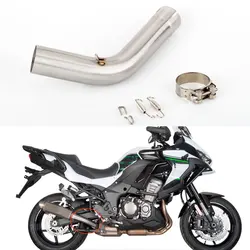 For Kawasaki Versys 1000 exhaust KLZ1000 muffler 2019-2020 Middle Link Tube Motorcycle Escape Exhaust Pipe Modified