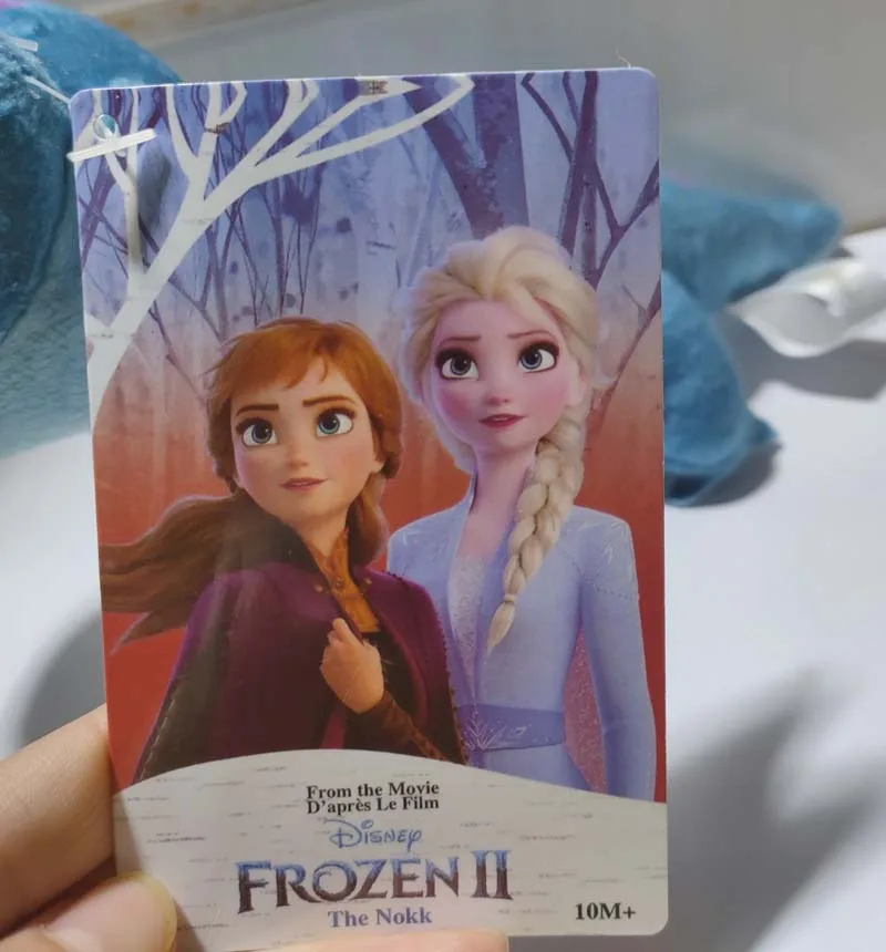 Original DISNEY Children\'s Cartoon Plush Toys Frozen 2 Elsa Olaf Toys Bruni Figurine Chameleon 23cm A Birthday Present For Child
