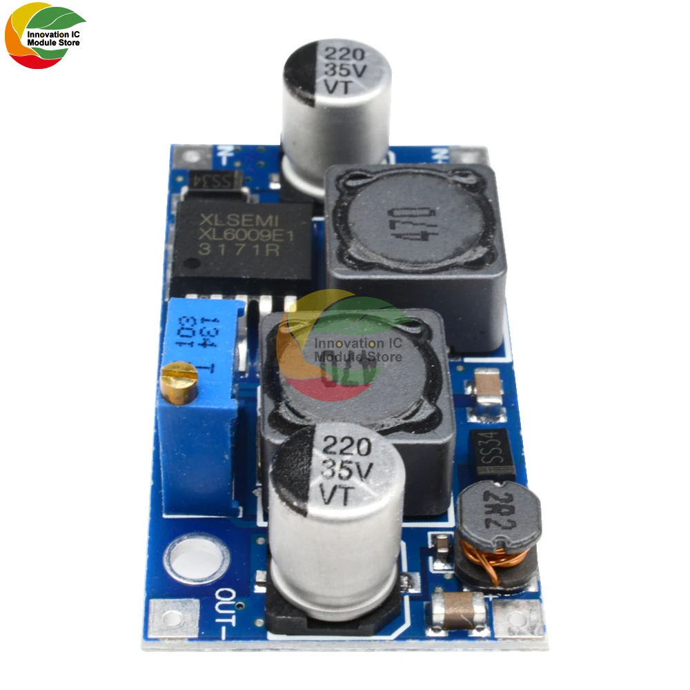 Ziqqucu DC-DC XL6009 Auto Boost Buck Adjustable Step Up Step Down Converter Module Solar 1.25-36V Voltage Board MOSFET Switch