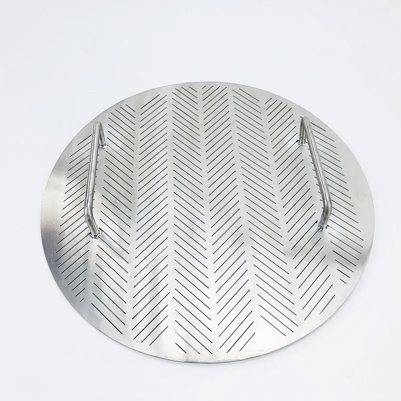 

Free Shipping False Bottom Diameter 446mm With Two Handles, 2 mm Thickness, Gap Size 0.7 mm Stainless Steel 304