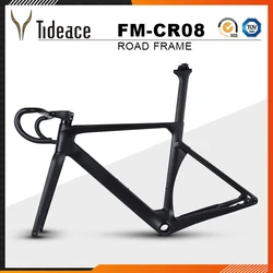 EPS T1000 Full Carbon Fiber Road Bike Frame 140mm Disc Brake Endurance Aero Bicycle Frameset Max 28C Tires